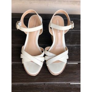 Antonio Melani wedge sandal beige/cream/off-white